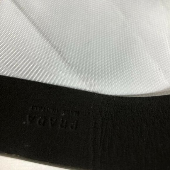 Prada Women’s Belt Medium Brown Leather 32/80 - Picture 4 of 11